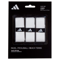 Adidas Overgrips, White, 3 units
