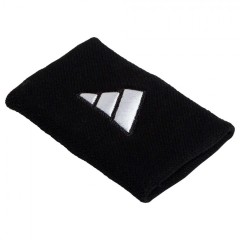 Plaukstas locītavas saites ADIDAS Wristband L Black/White (2 gab. iepakojumā)