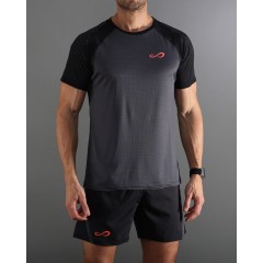 Marškinėliai ENDLESS Feisty Hexagon Titanium Black