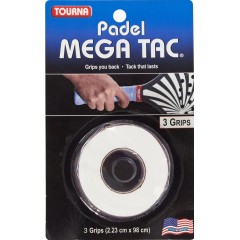Koto apvijos Tourna Padel Mega Tac White, 3 vnt.