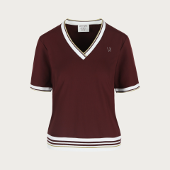 Top VIEUX JEU Emilie Burgundy