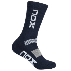 NOX MEN'S TECHNICAL SOCKS MID LENGTH BLUE WITH WHITE LOGO 39-45 - Image 1