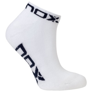 NOX ANKLE LENGTH WHITE WITH BLUE LOGO WOMEN'S TECHNICAL SOCKS Pack of 1 pair - Image 1