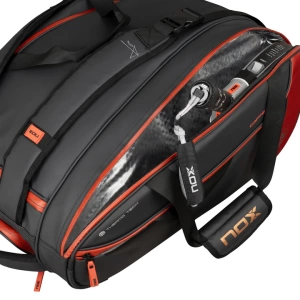 NOX LUXURY OPEN SERIES BLACK/RED PADELBAG - Image 4