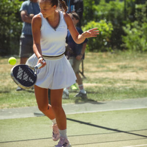 Skirt VIEUX JEU Chantal Heart White - Image 5