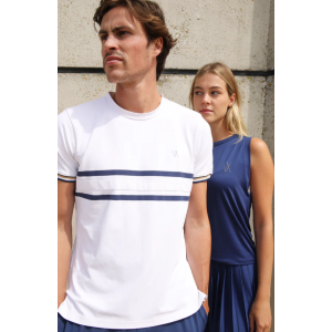 T-shirt VIEUX JEU Leo White/Blue - Image 3