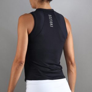 Sleeveless Polo ENDLESS Glam Women Black - Image 2