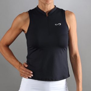 Sleeveless Polo ENDLESS Glam Women Black - Image 1