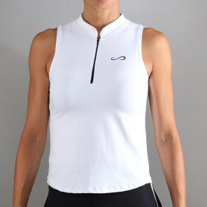 Sleeveless Polo ENDLESS Glam Women White - Image 1