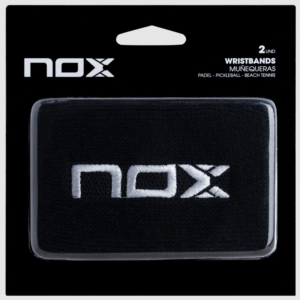 Wristbands NOX Black with White logo, 2 units - Image 1